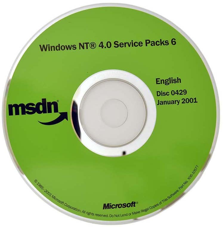 AUTHENTIC NEW RARE Microsoft Windows NT 4.0 Service Packs 6