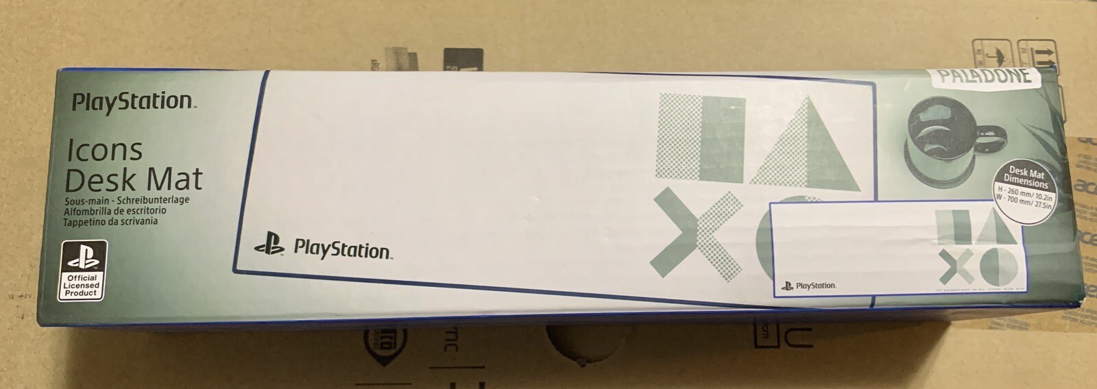 Official Sony PlayStation Icons Gaming Desk Mat Keyboard Mouse Pad 27.5x10" NEW