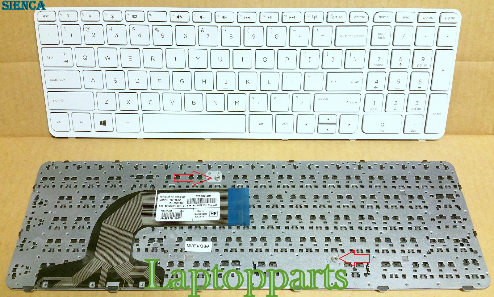 HP Pavilion 15-N 15T-N 15Z-N Series White US keyboard 726104-001 720597-001 NEW 