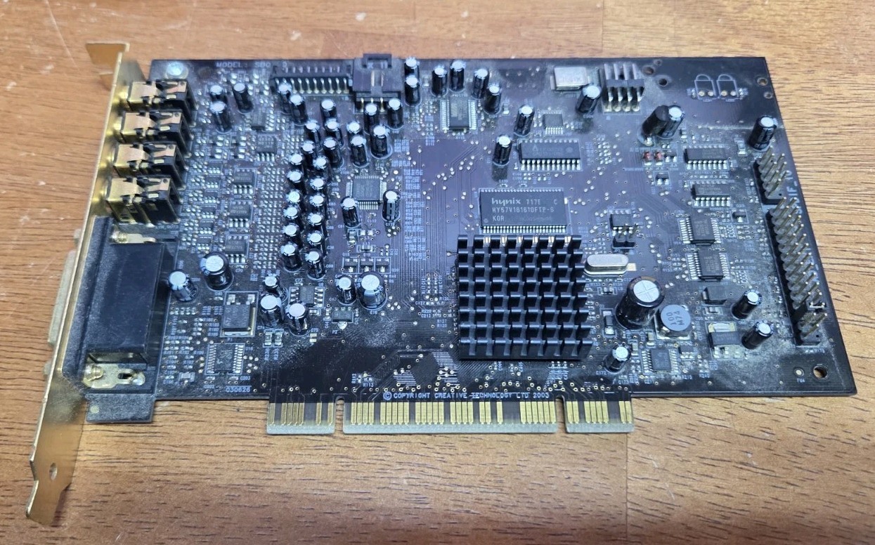 CREATIVE SOUND BLASTER X-FI 7.1 PCI SOUND CARD W/AD-LINK PORT DELL CT602 SB0460
