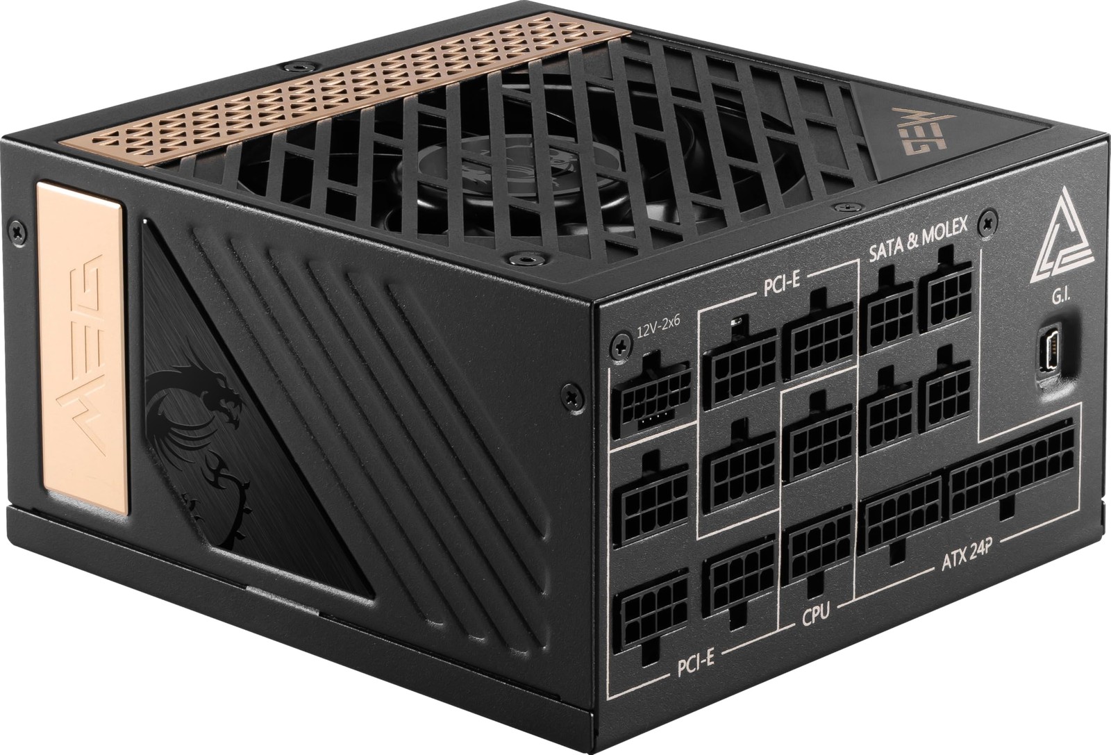 MSI MEG Ai1300P 1300W ATX 3.1 Platinum PSU: Native PCIe 5.1 & Silent Power