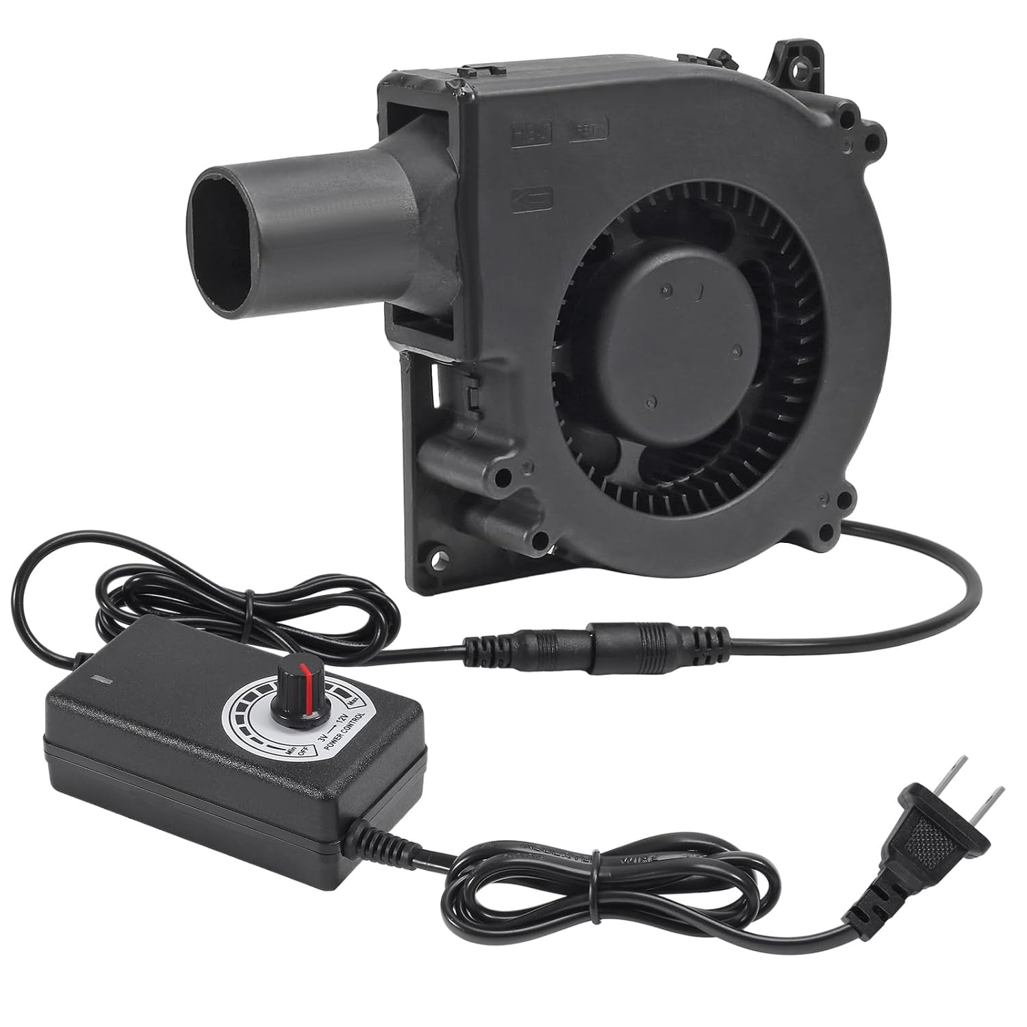 120Mm 12V BBQ Blower Fan,120Mm X 32Mm Dual Ball Blower Fan 12V with 110V - 240V