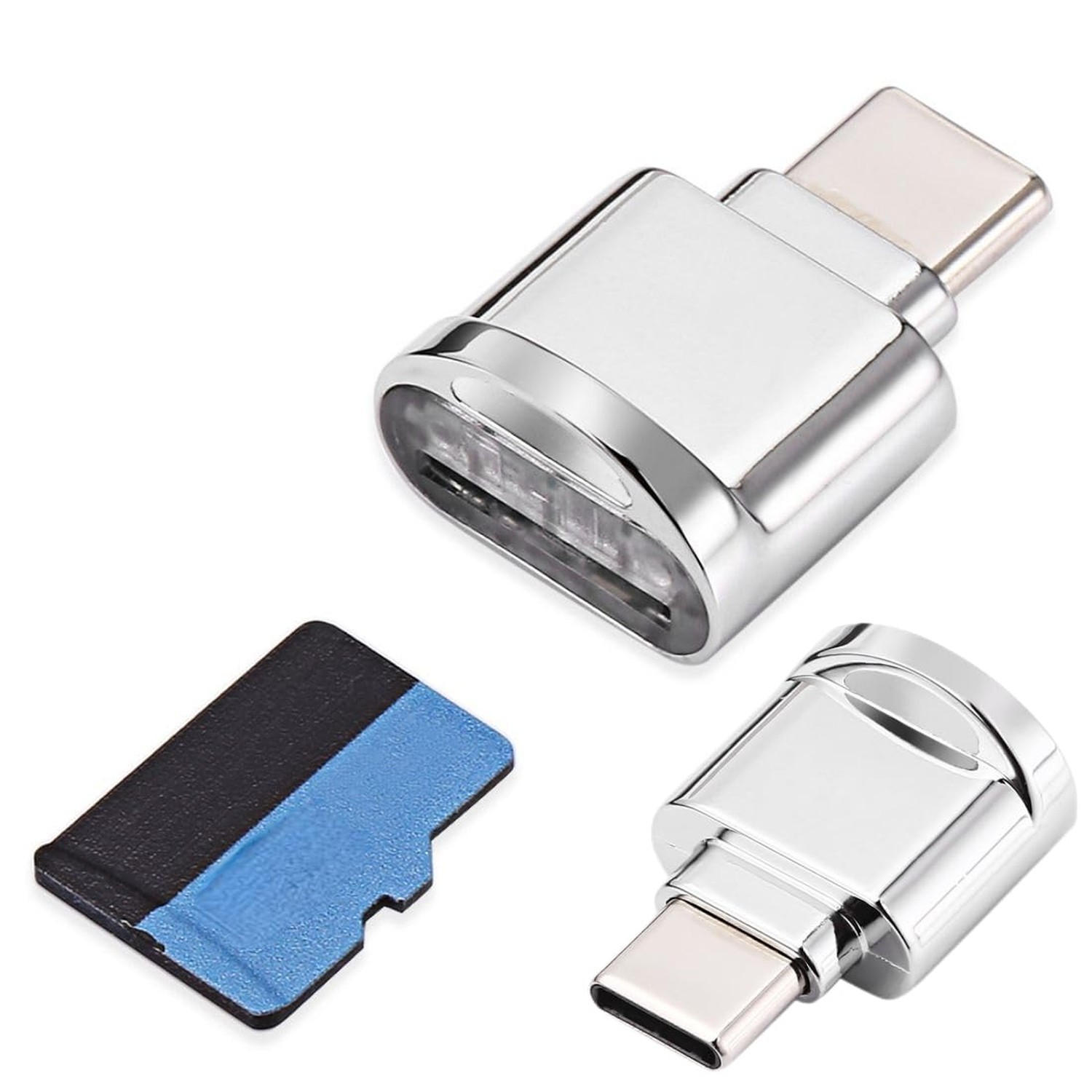 CY 2pcs USB Type C USB-C to Micro SD SDXC TF Card Reader Adapter for Laptop C...