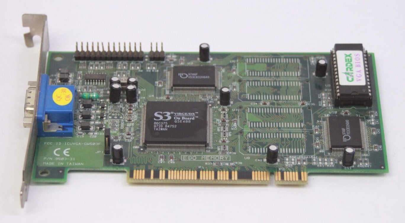 MAGITRONIC A-VGA3DX4M PCI VIDEO CARD S3 VIRGE/DX 86C375