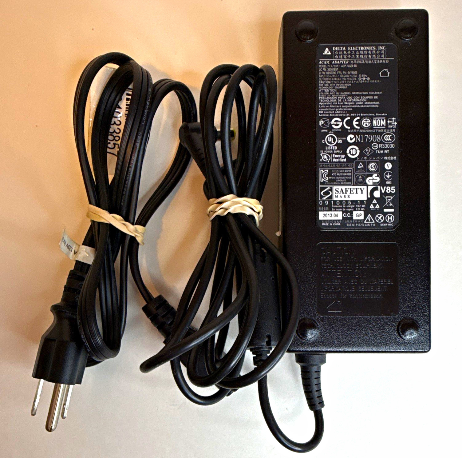 Delta 20V 6A Power Adapter AC Charger Black -Lenovo ThinkPad ADP-120EB BB