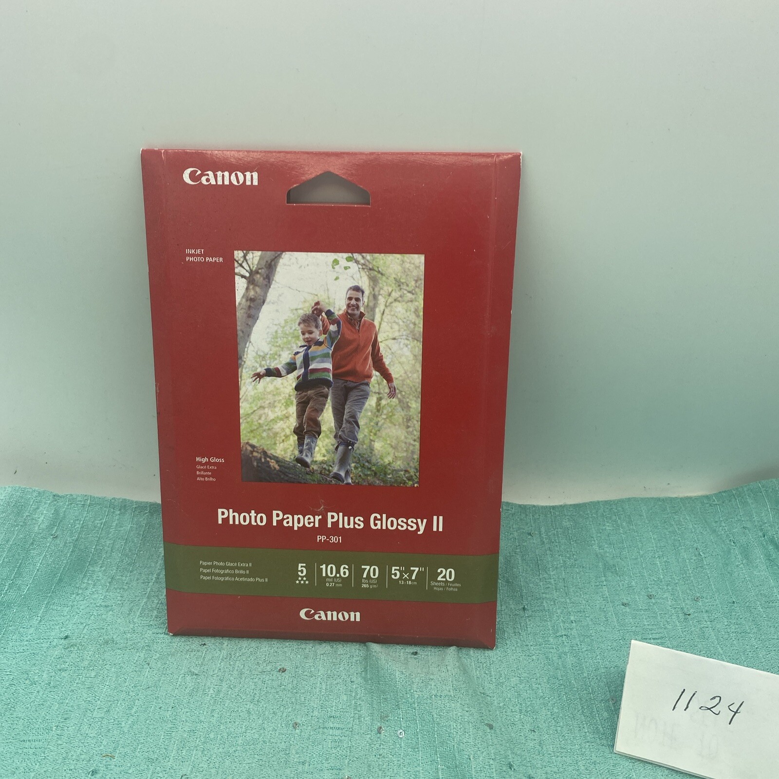 CANON Photo Paper Plus Glossy 5”x 7” 20 Sheets Total-NIB SEALED