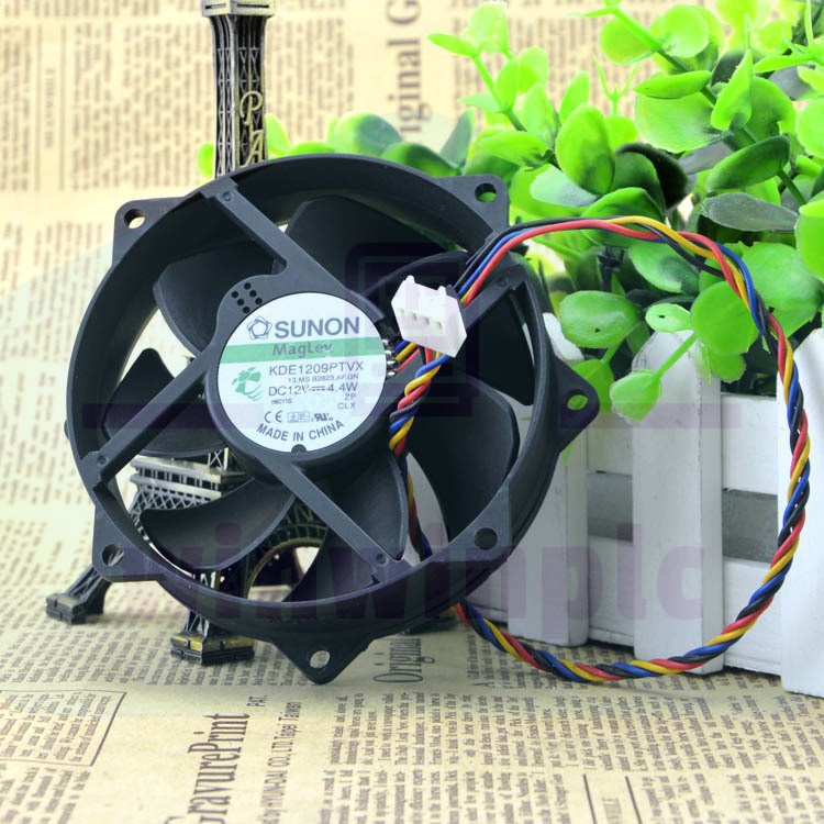 2PCS SUNON 90/80mm x 25mm KDE1209PTVX Maglev Cooler Cooling Fan 12V 4.4W