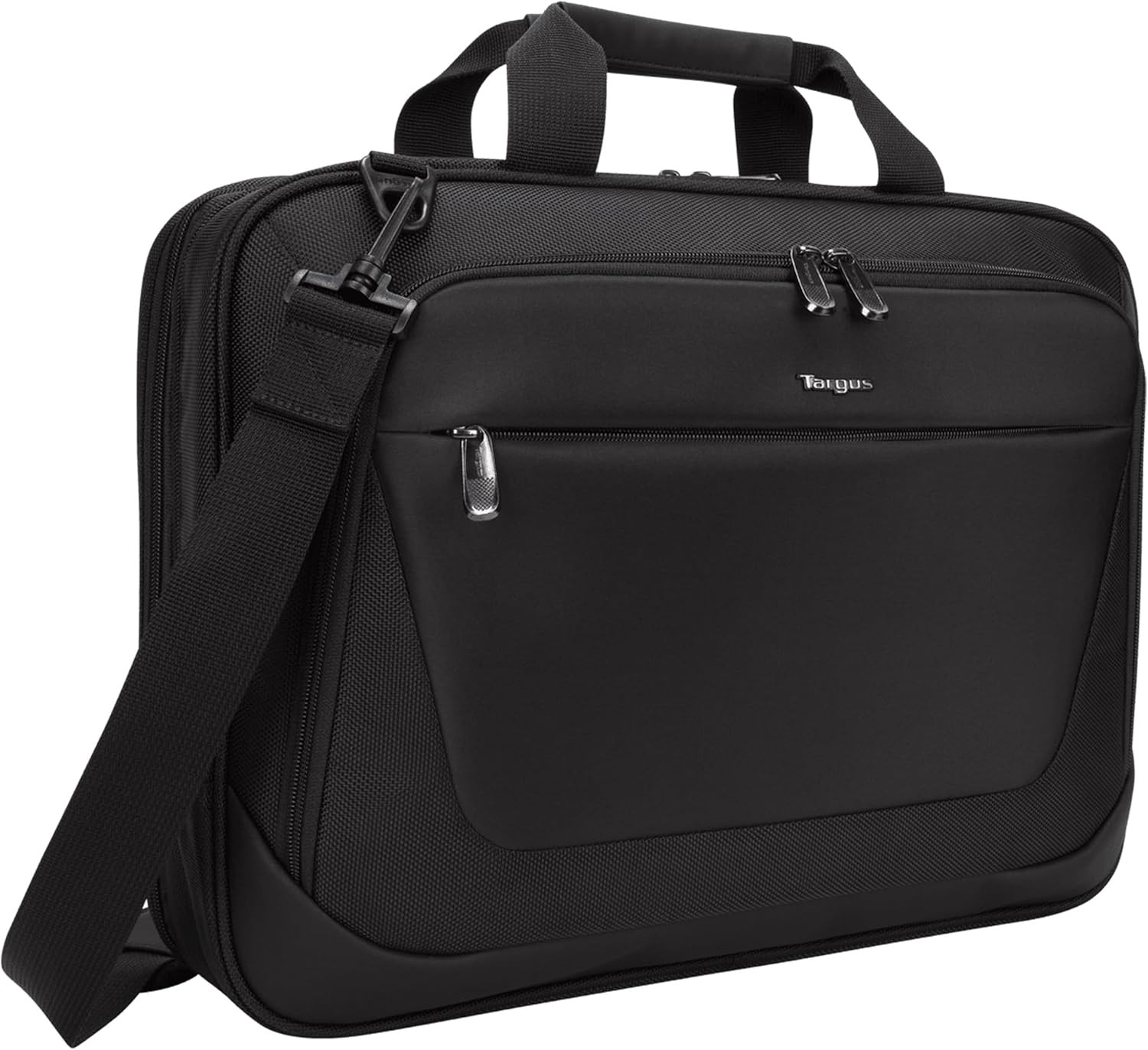 Targus CityLite Black Messenger Bag for 15.6-Inch Laptops, Shoulder Briefcase