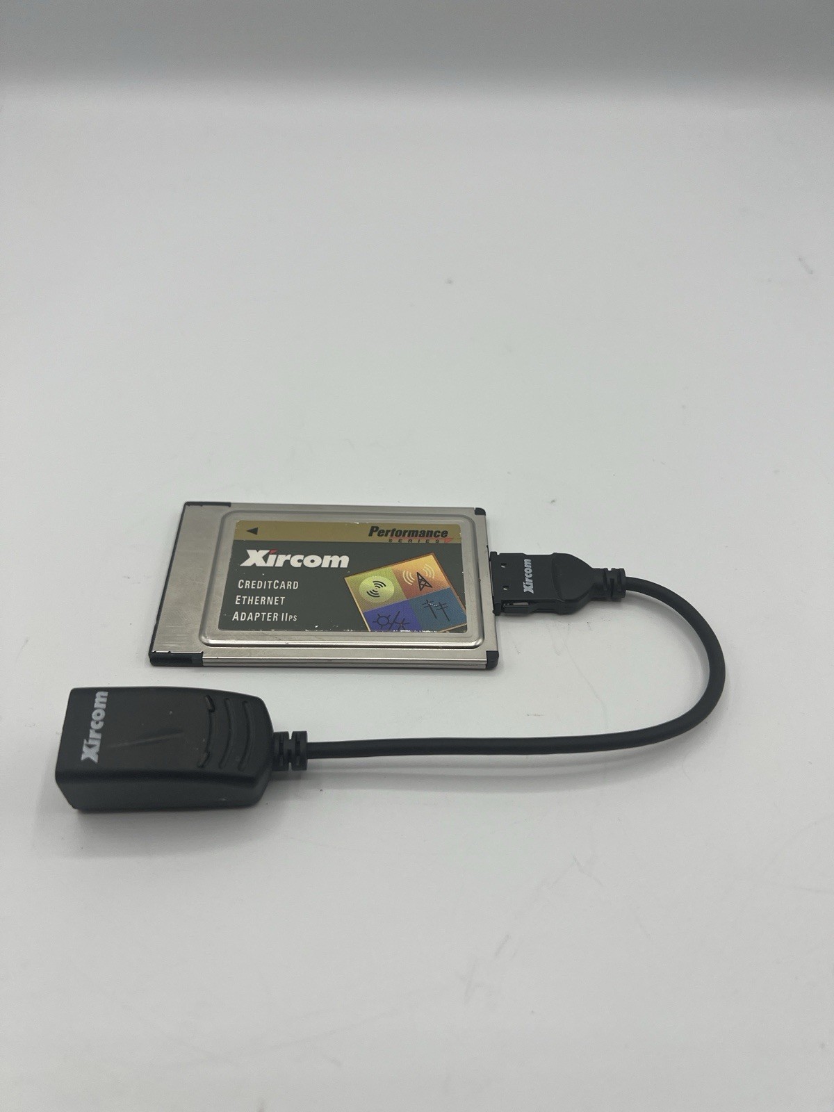 Xircom PCMCIA CreditCard Ethernet IIps LAN PC Card PS-CE2 with Dongle Cable
