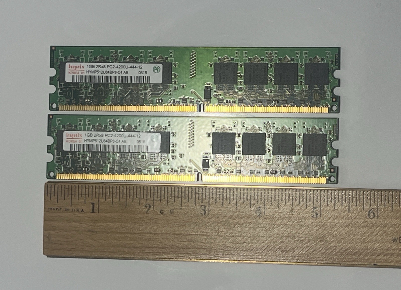 HYNIX 2x1GB RAM HYMP512U64BP8-C4 AB PC2-4200U DDR2-533 Computer Memory