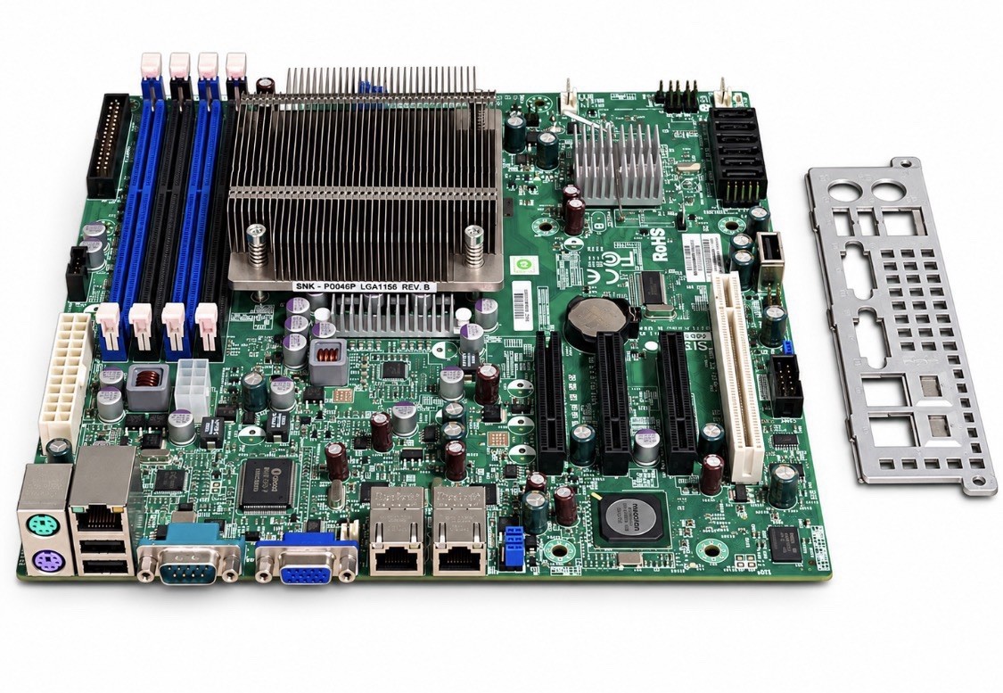SUPERMICRO X8SIL-F LGA1156 4xDDR3 microATX Motherboard + Cooler & I/O Bezel