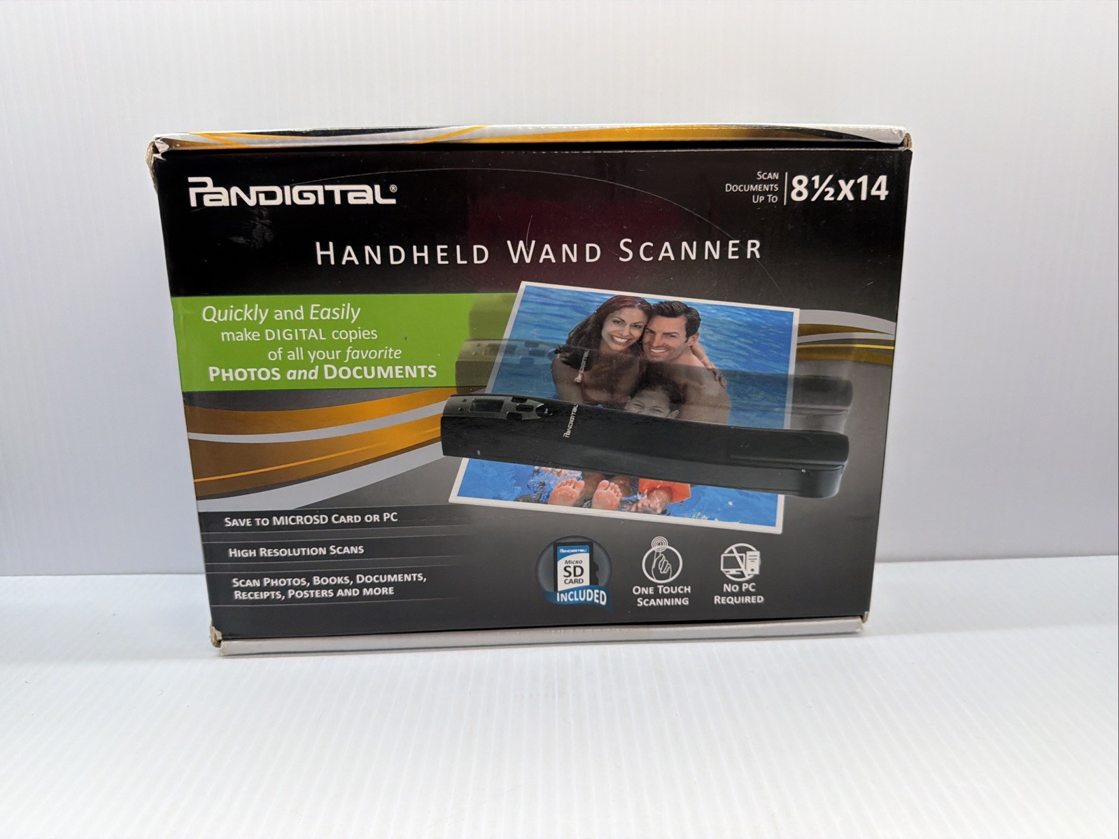 Pandigital Handheld Wand Scanner 8 1/2x14 *NO MicroSD Card or USB Ad * PANSCN08