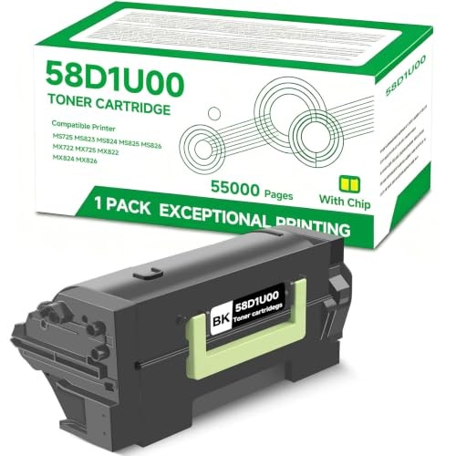 58D1U00 Ultra High Yield Black Toner Cartridge for Lexmark MS823 MS825 MS826