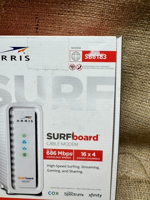 ARRIS SURFboard DOCSIS 3.0 Cable Modem - SB6183