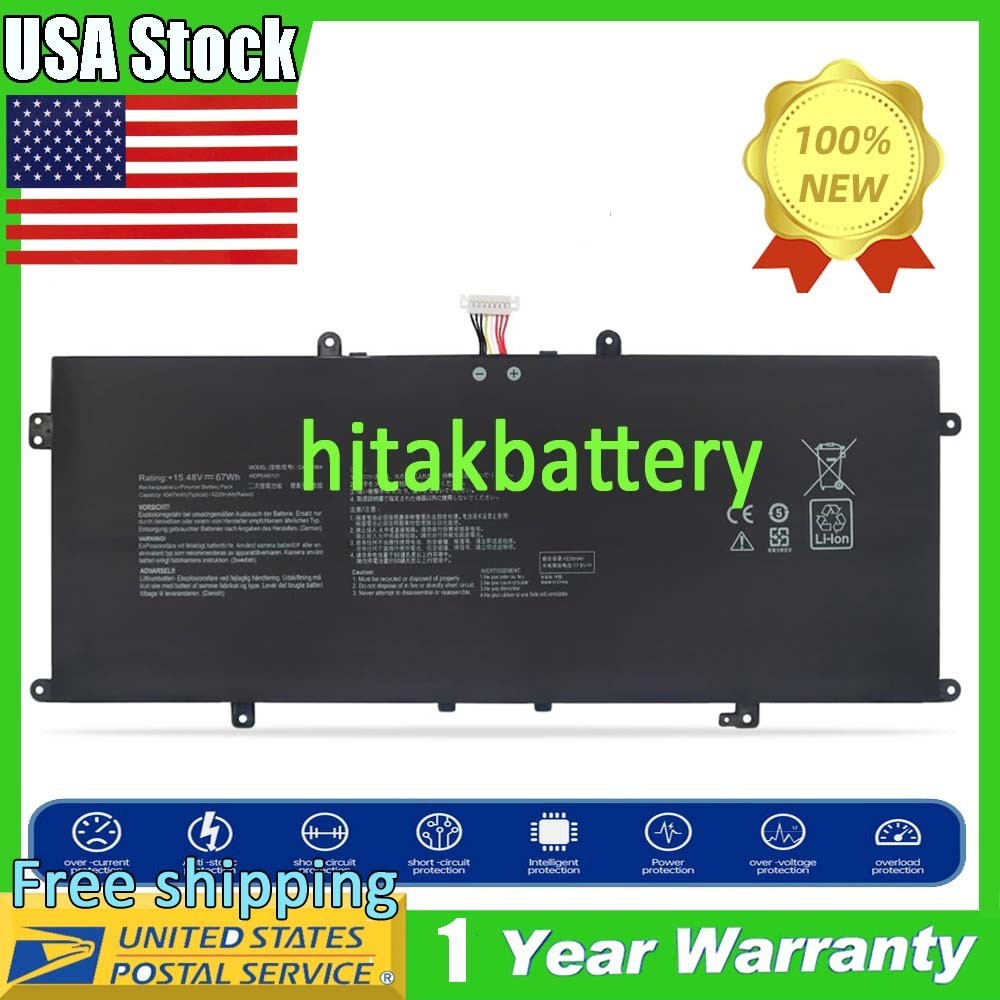 C41N1904 Battery For Asus VivoBook S14 S435EA 0B200-03660400 0B200-03660500 67Wh