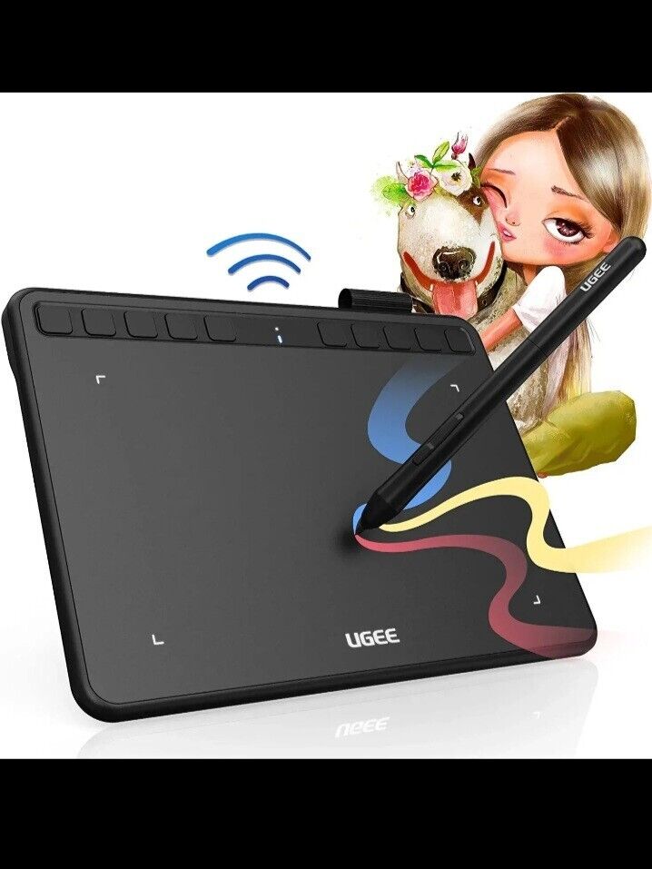 UGEE 2.4G Wireless Graphics Tablet S640W Digital Drawing Tablet