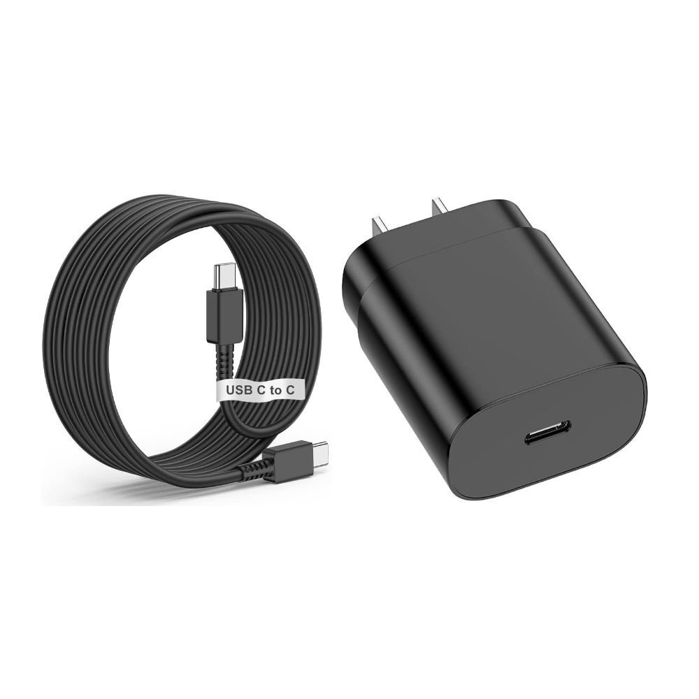 25W Type USB-C Super Fast Wall Charger + 3FT Cable For iPhone 15 Pro Max Plus