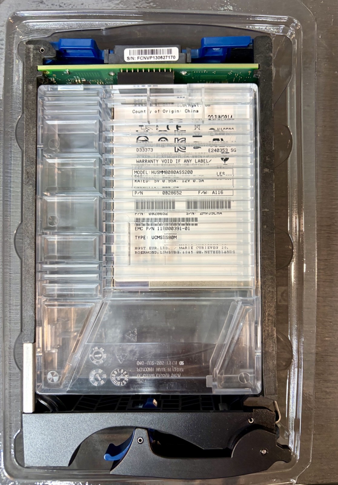 NEW EMC VNX V4-VS6FX-800 / 005050784 / 005050783 / 118000391-01 800GB SAS WI SSD