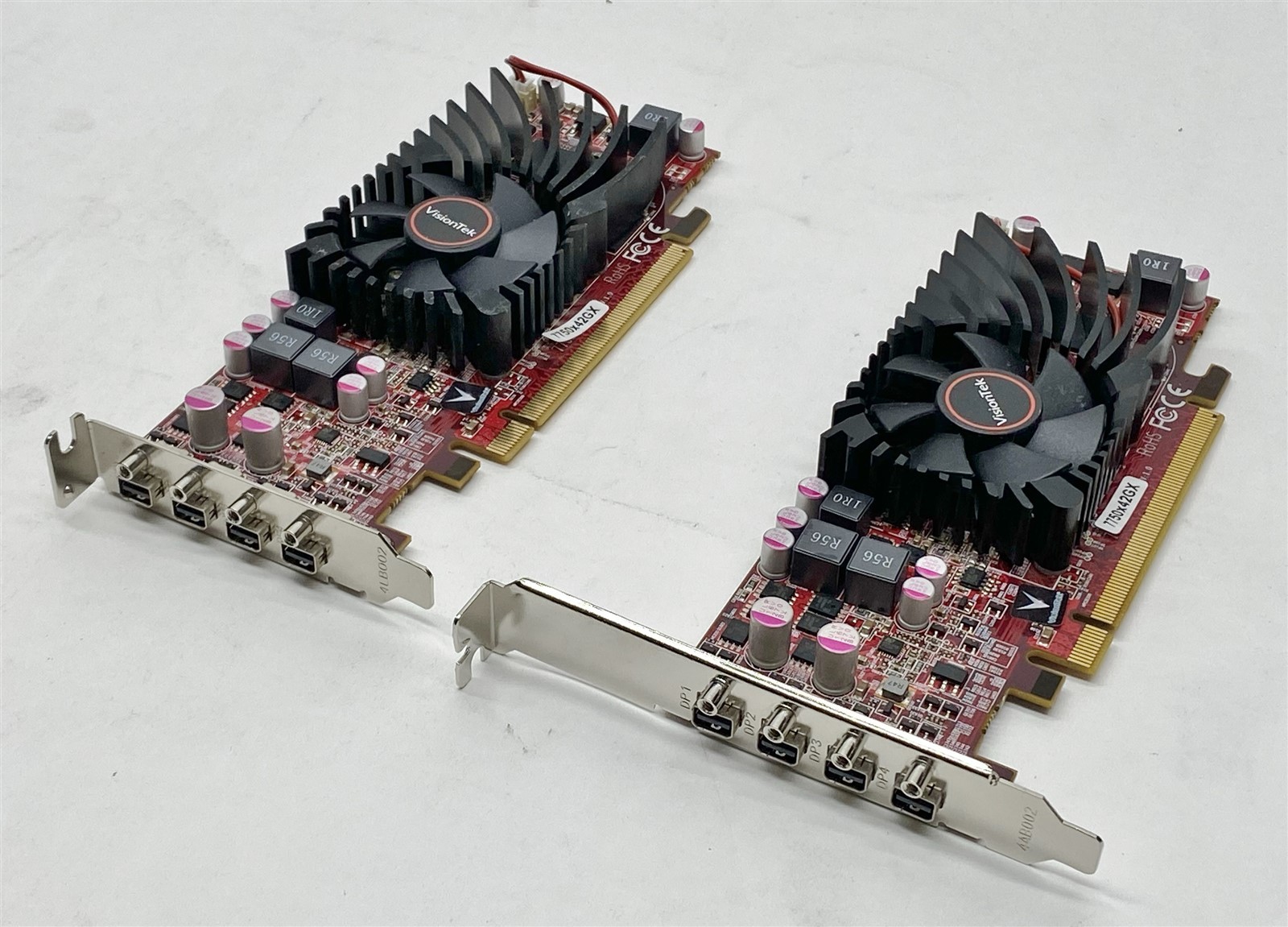 Visiontek VT 7750x4 PCIe 2GB 4x Mini DisplayPort Video Card VTK-401800 Lot 2
