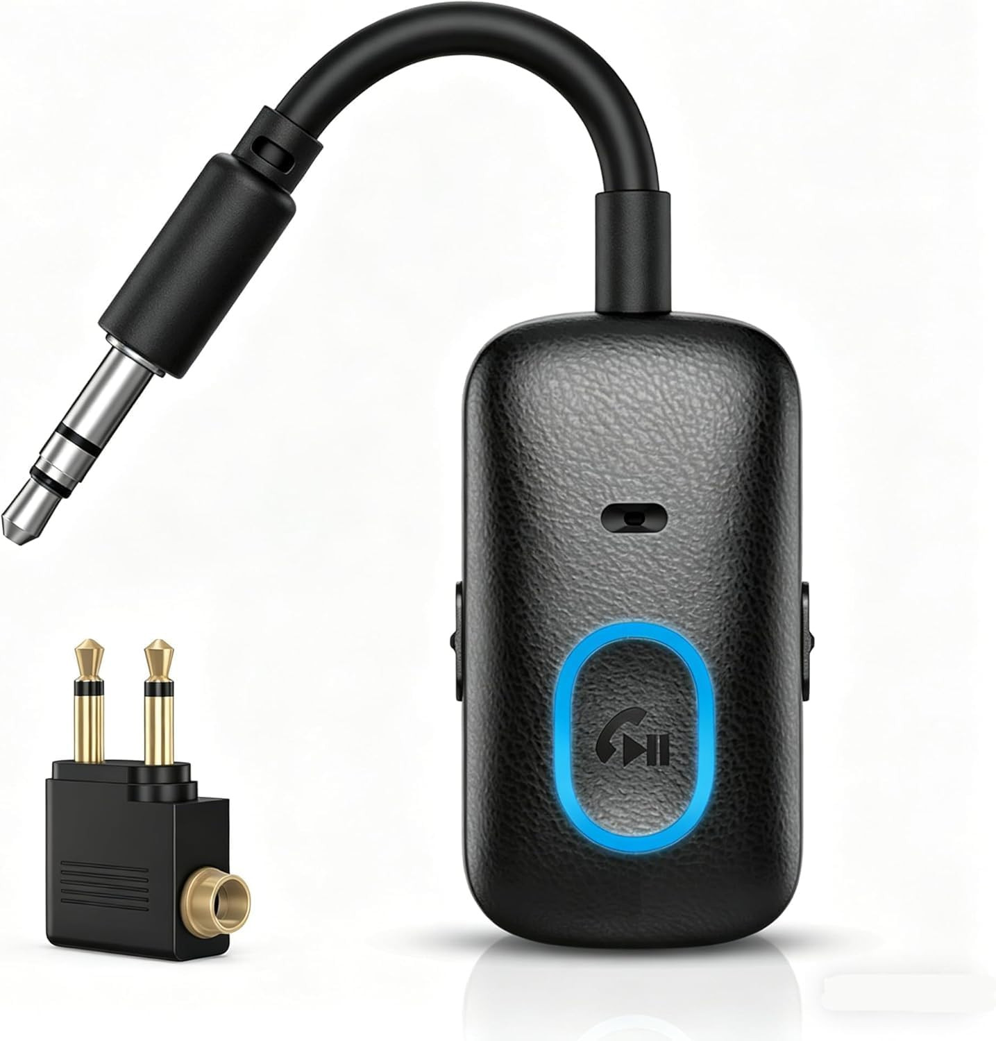 Bluetooth 5.4 Adapter for Car, Upgraded 2-In-1 Aux Transmitter & Receiver with H