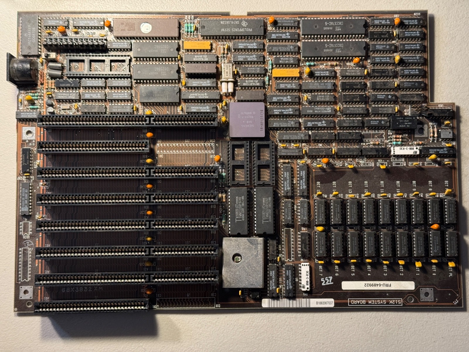 IBM 5170 512k System Board - FRU-648992 80286 Motherboard - Works