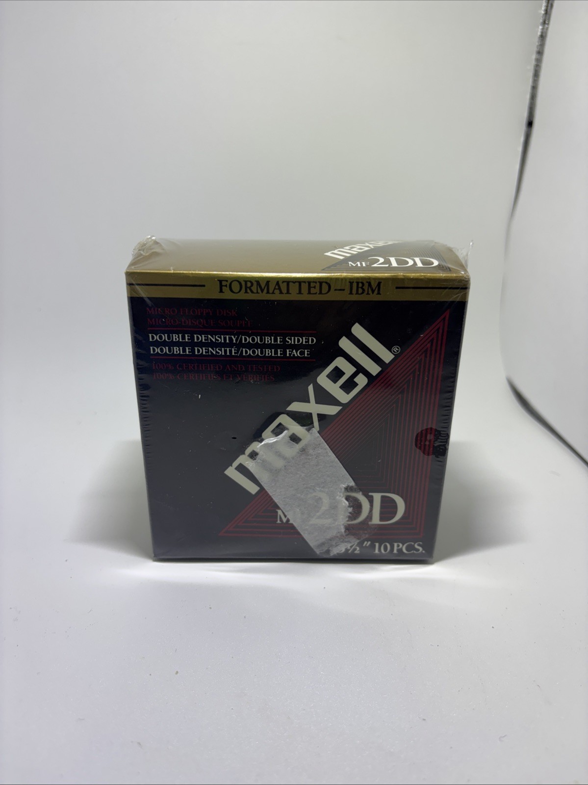 Maxell MF-2DD 3.5” Disks 10 Double Density Formatted IBM & Compatibles SEALED