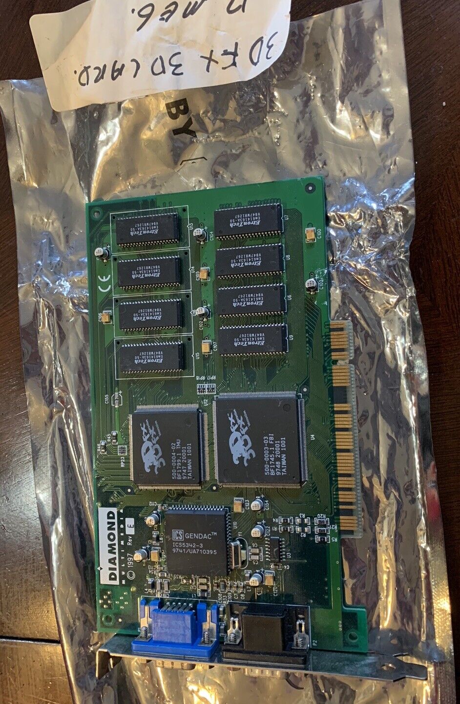 Diamond Multimedia 3Dfx Voodoo Graphics Monster 3D 4 MB PCI Video Card