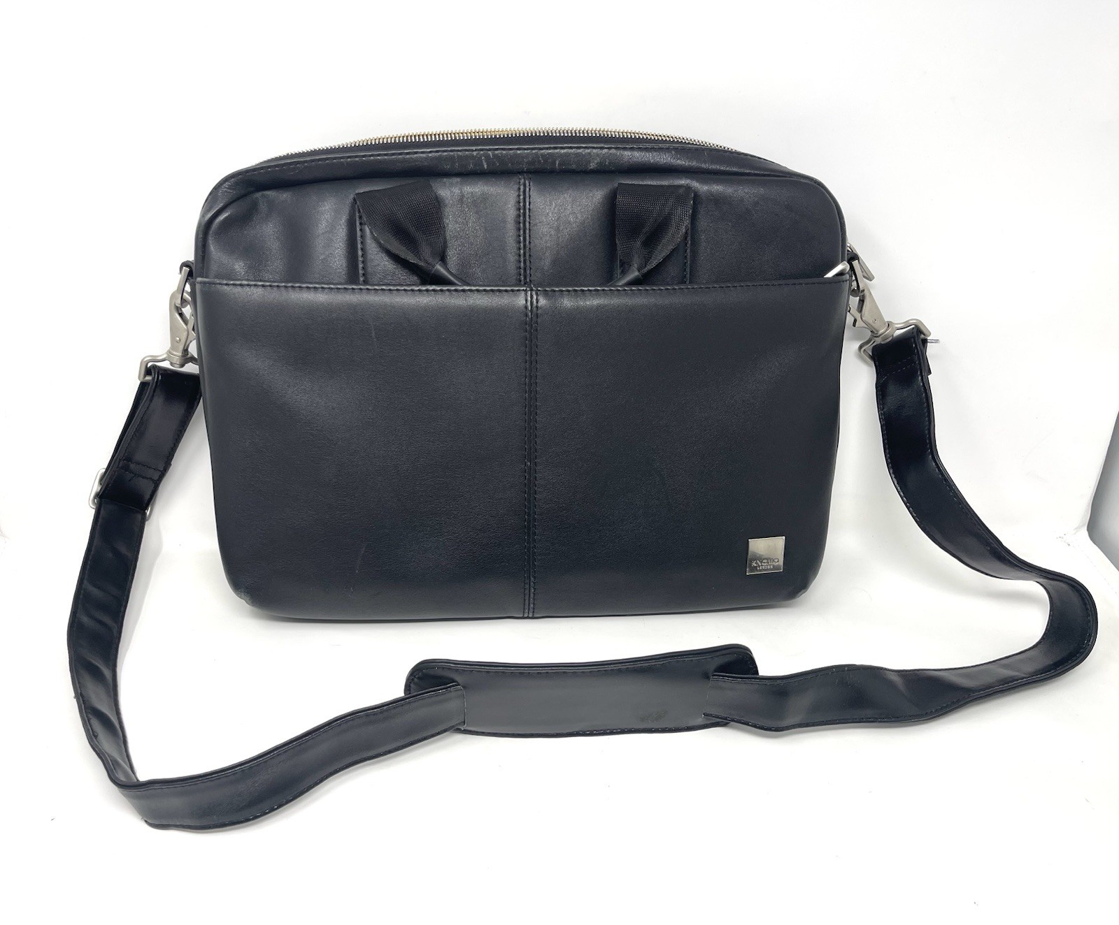 Knomo London  Slim 14" Laptop Leather Briefcase - AHU 670