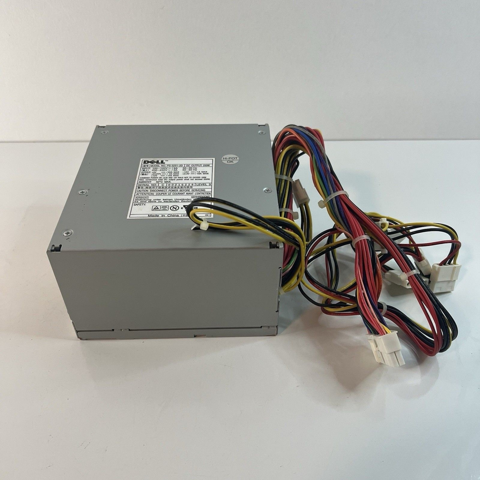 Dell Power Supply PS-5251-2D 250W OptiPlex 0N380 00N380 Untested