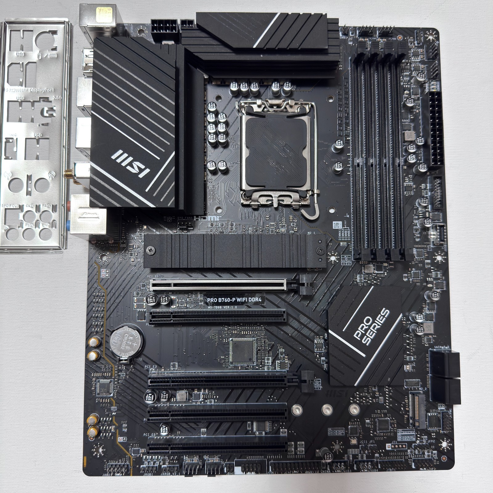 MSI PRO B760-P WIFI DDR5 LGA 1700 ATX Intel Motherboard *FOR PARTS*