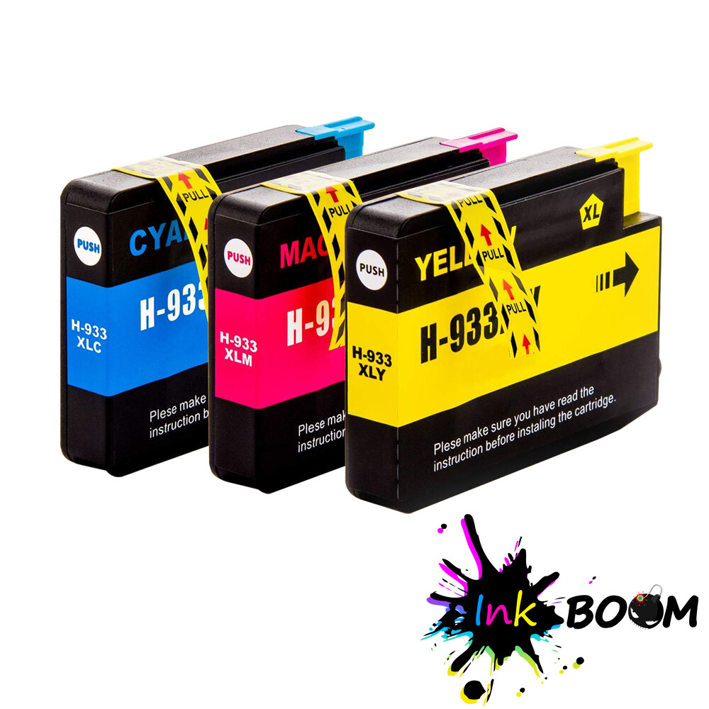 3CMY Ink Cartridge replace for HP 932XL 933XL Officejet 6100 6600 6700 7110 7612
