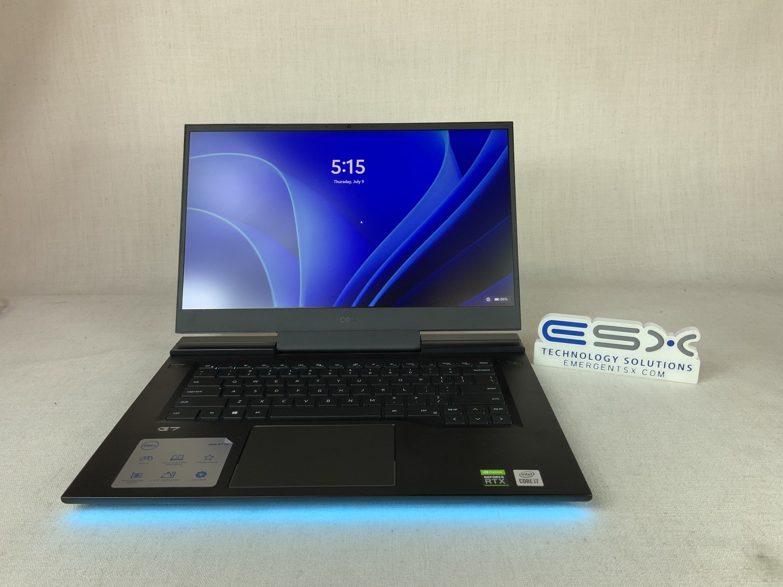 Dell P100F G7 7500 15.6" Notebook | i7-10750H | 16GB | 1TB SSD | 2060 | Win11pro
