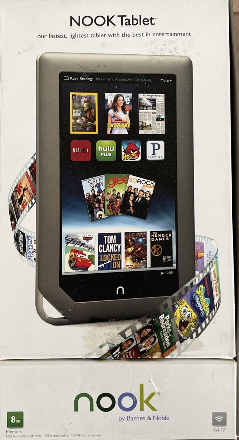 Nook Tablet Wi-Fi By Barnes & Noble Reader 7" Touchscreen 8GB —————-22