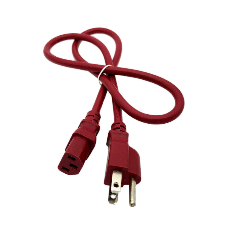 3 Ft Red Power Cable for LENOVO MONITOR L192P Replacement Cable