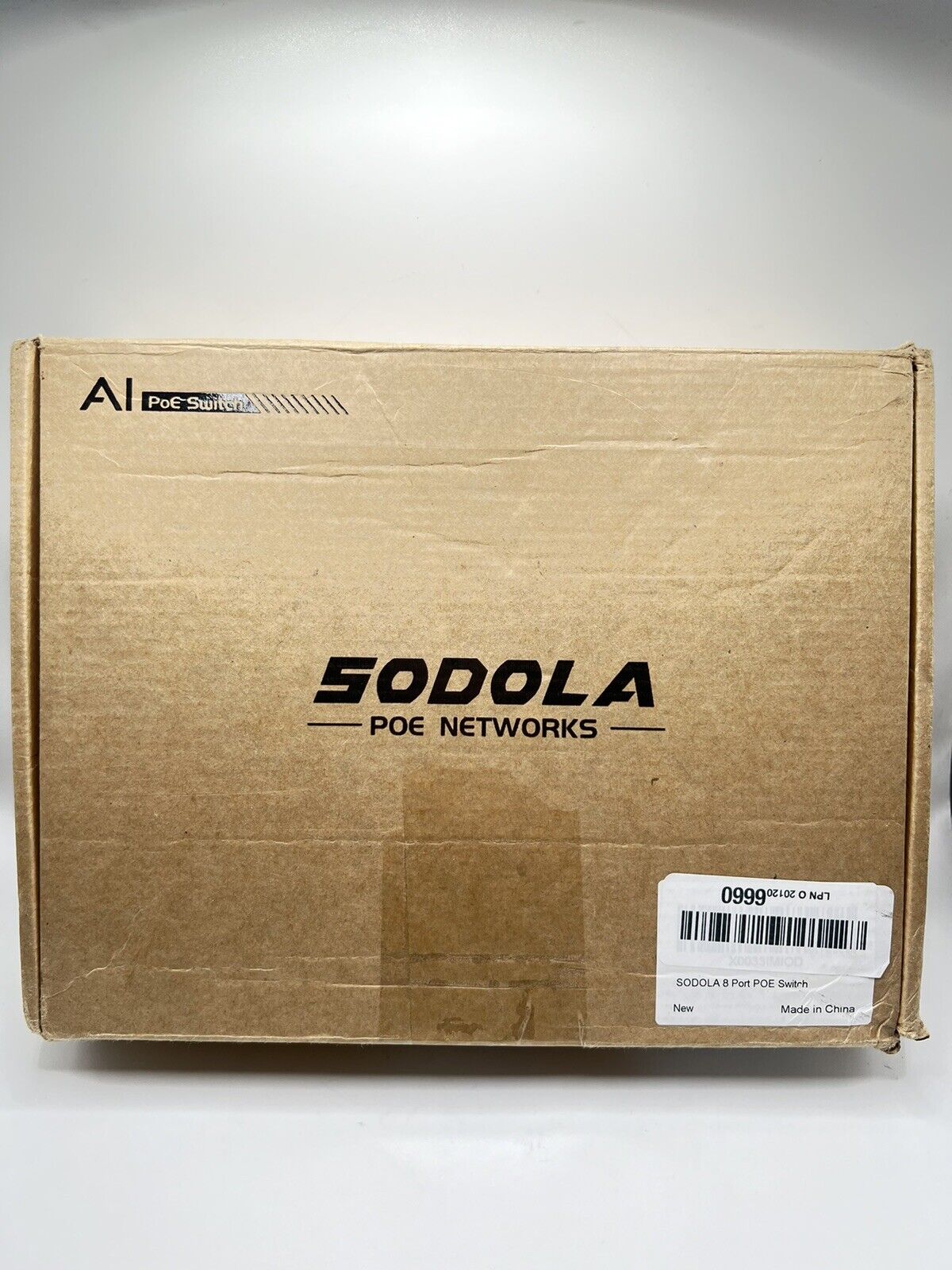 Sodola 8 Port PoE Switch 100Mbps 8 PoE Port 2 Ethernet Uplink 120W 802.3af