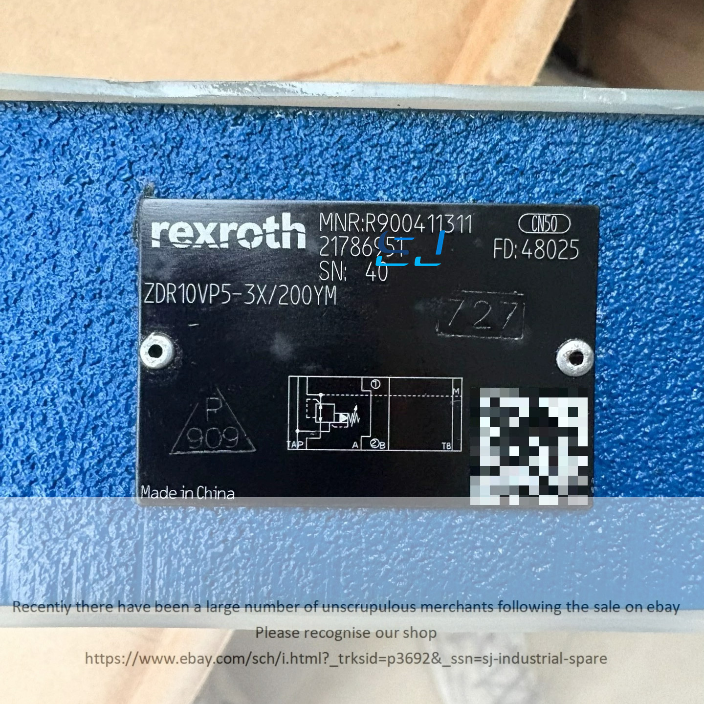 Brand new Rexroth R900411311 ZDR10VP5-3X/200YM Pressure Reducing Valve