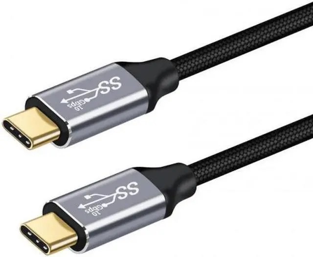 CY 2M USB-C to USB-C Cable USB 3.1 Gen2 10Gbps 100W PD E-Marker Braided Data NEW