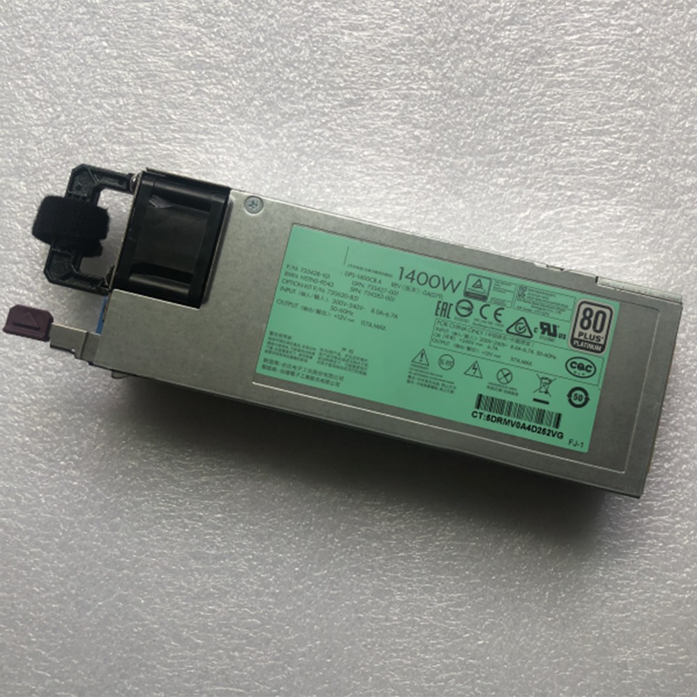 720620-B21 733428-101 DPS-1400CB A Server Power Supply for HP Gen9 1400W