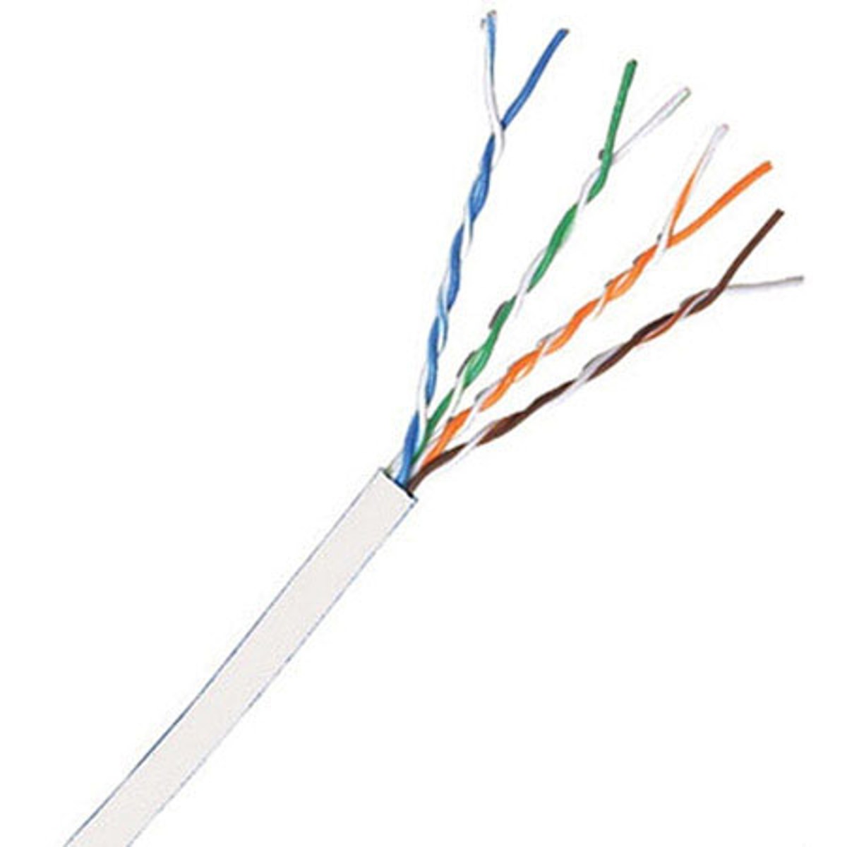 Comprehensive 1000' Cat 6 550MHz UTP Bulk Cable, Solid White
