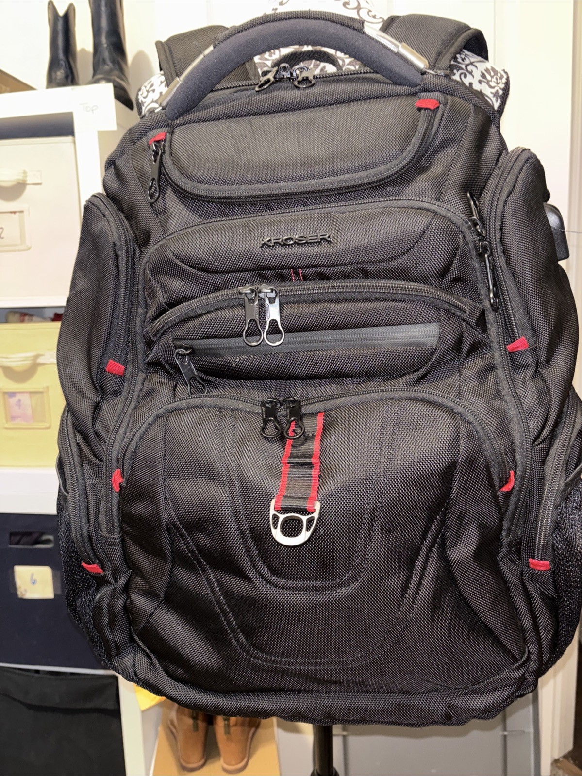 KROSER TSA Friendly Travel Laptop Backpack 17.3 Inch XL Computer Backpack
