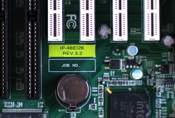 Motherboard industrial skt 478 845e, 3 isa, 4 pci, 2lan/4usb/a/p  shield