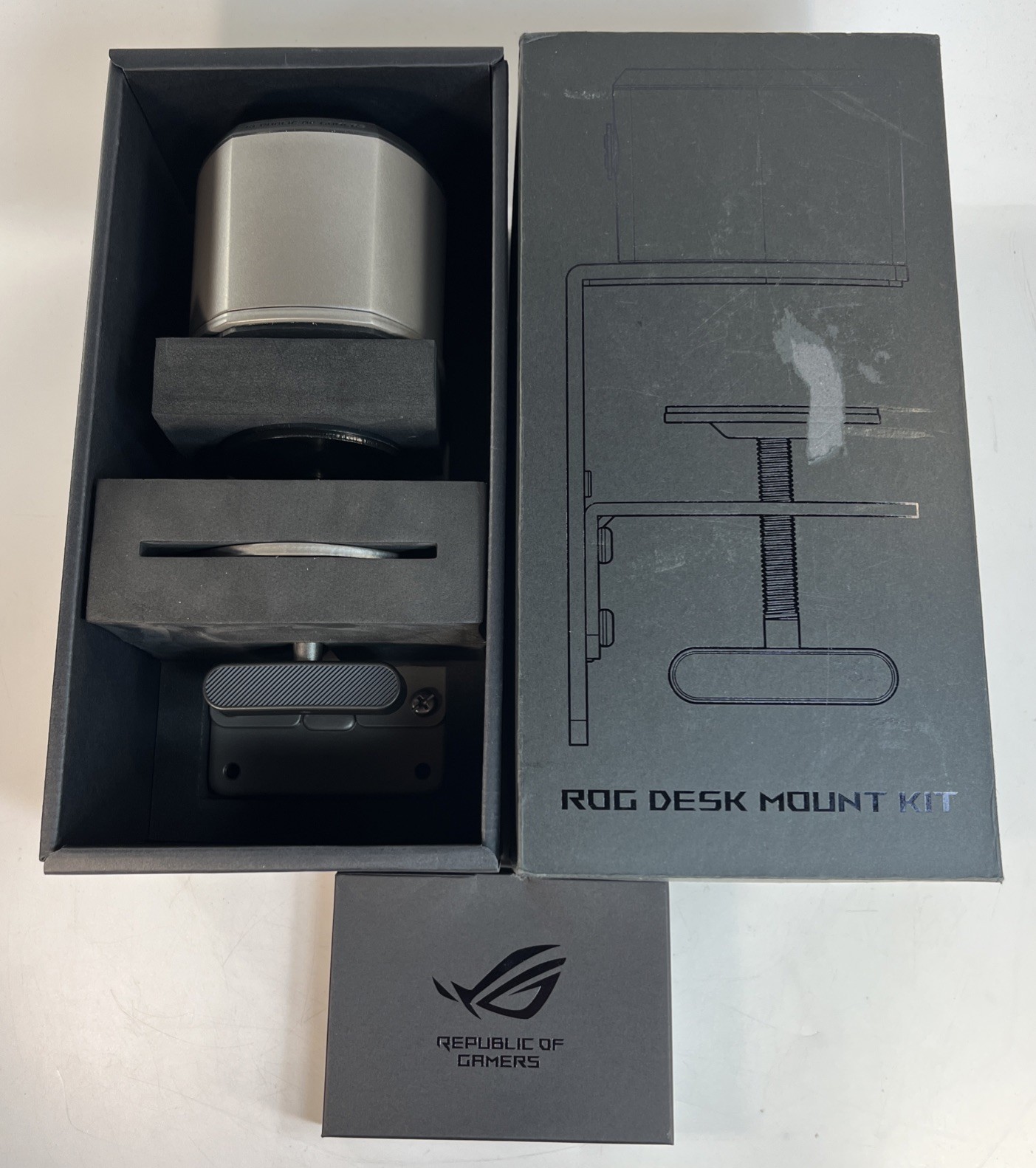 ASUS ROG Desk Mount Kit ACL01 124.5 cm (49") Silver NEW Unused In Box W Hardware