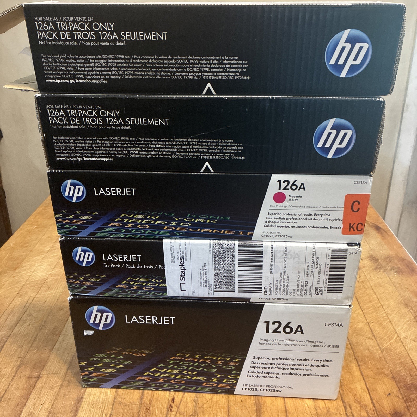 Original Genuine HP 126A CE314A CE311A(2) CE312A CE313A Toner Cartridges