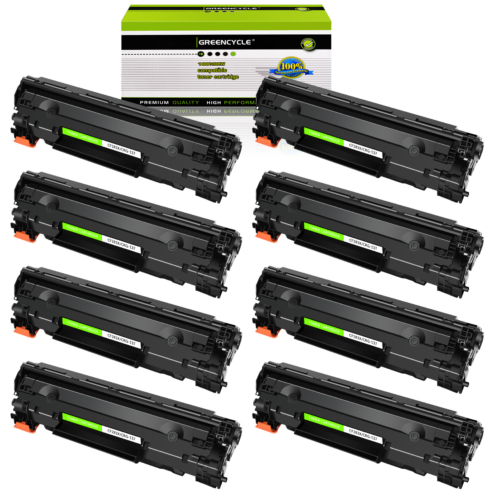8PK CRG137 9435B001 BK Toner Cartridge for Canon 137 ImageClass MF212w MF229dw