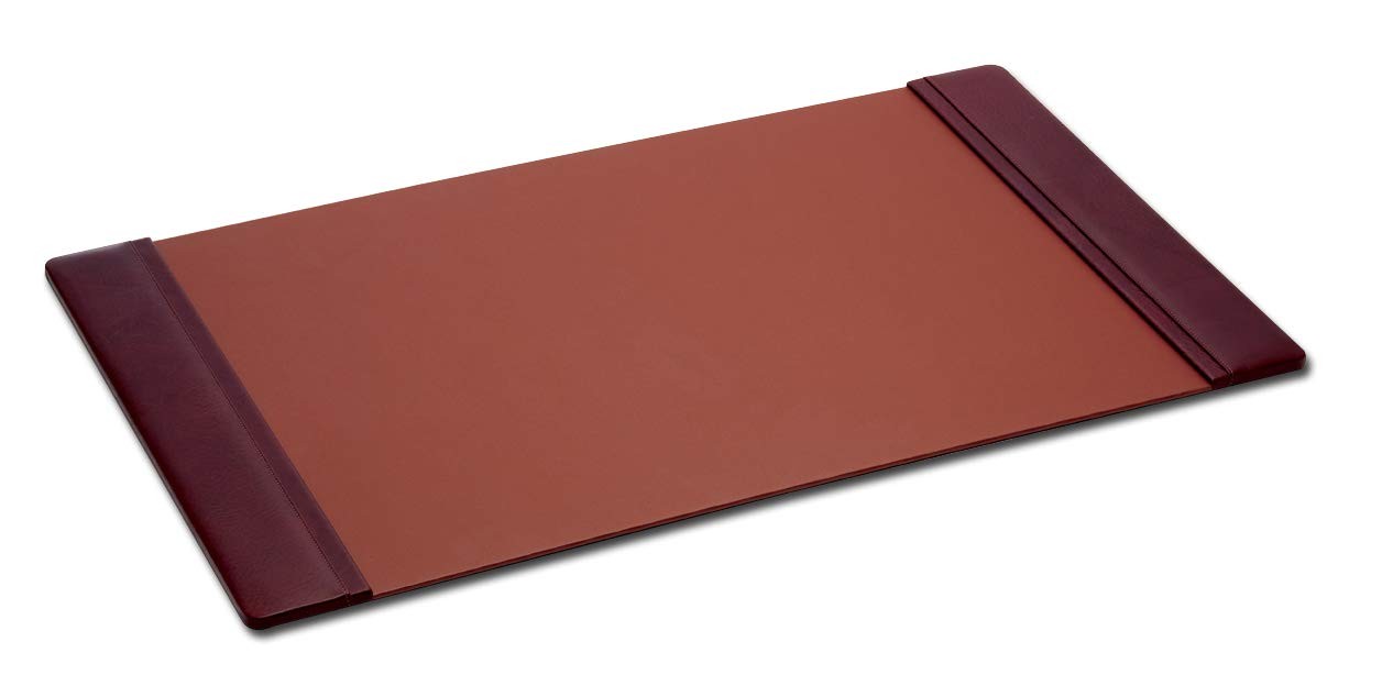 DACASSO Leather Desk Pad with Side Rails  Luxury Leather Desk Blotter for Wri...