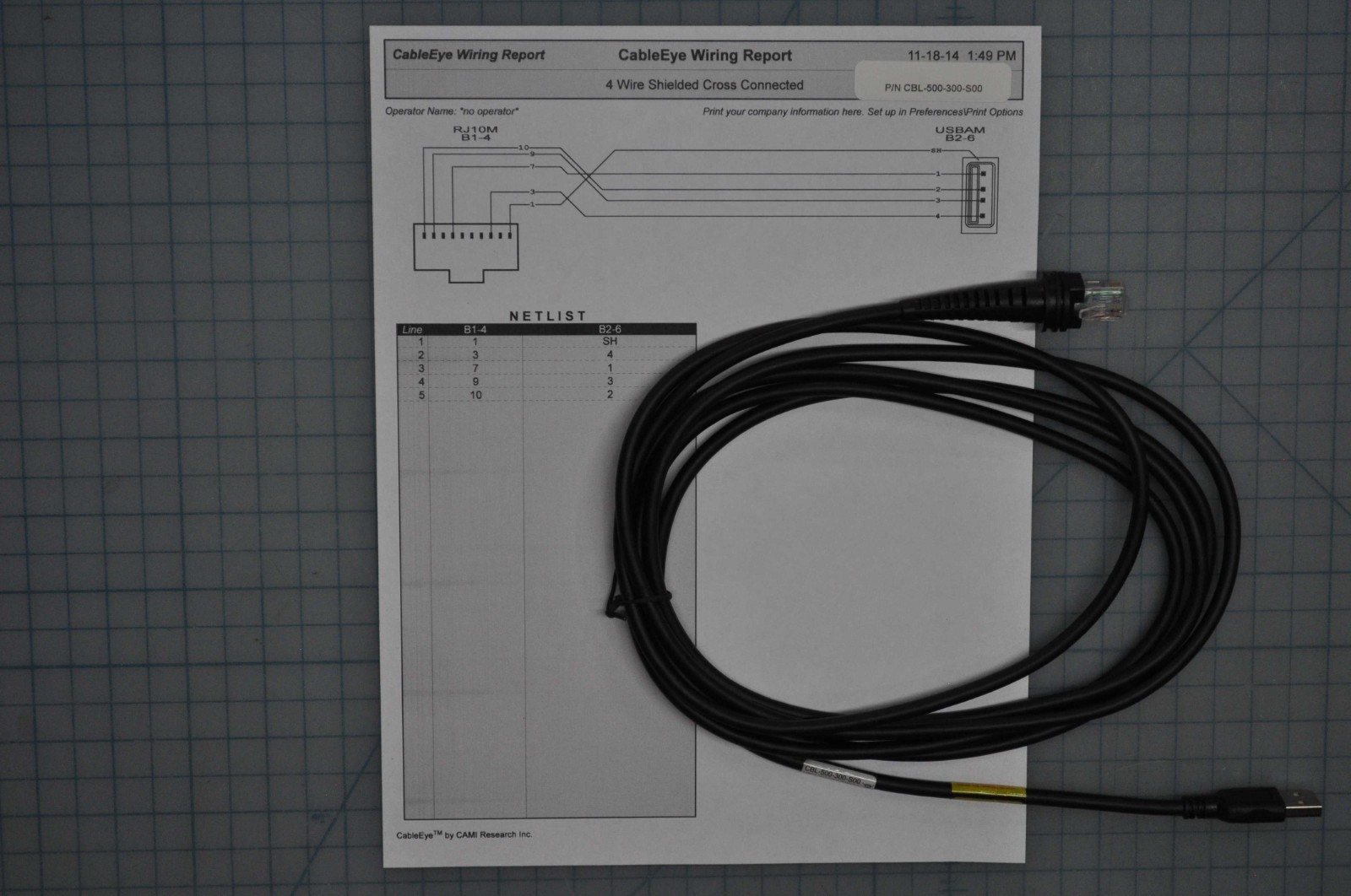NEW NCR USB/BLACK/TYPE A/3M 9.8FT STRAIGHT/5V HOST POWER CBL-500-300-S00