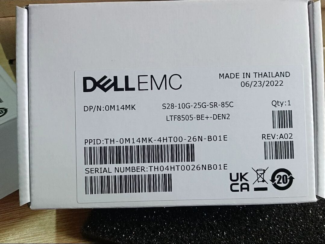 1pcs Genuine Dell EMC S28-10G-25G-SR-85C M14MK SFP+ LTF8505-BE+-DEN Transceiver