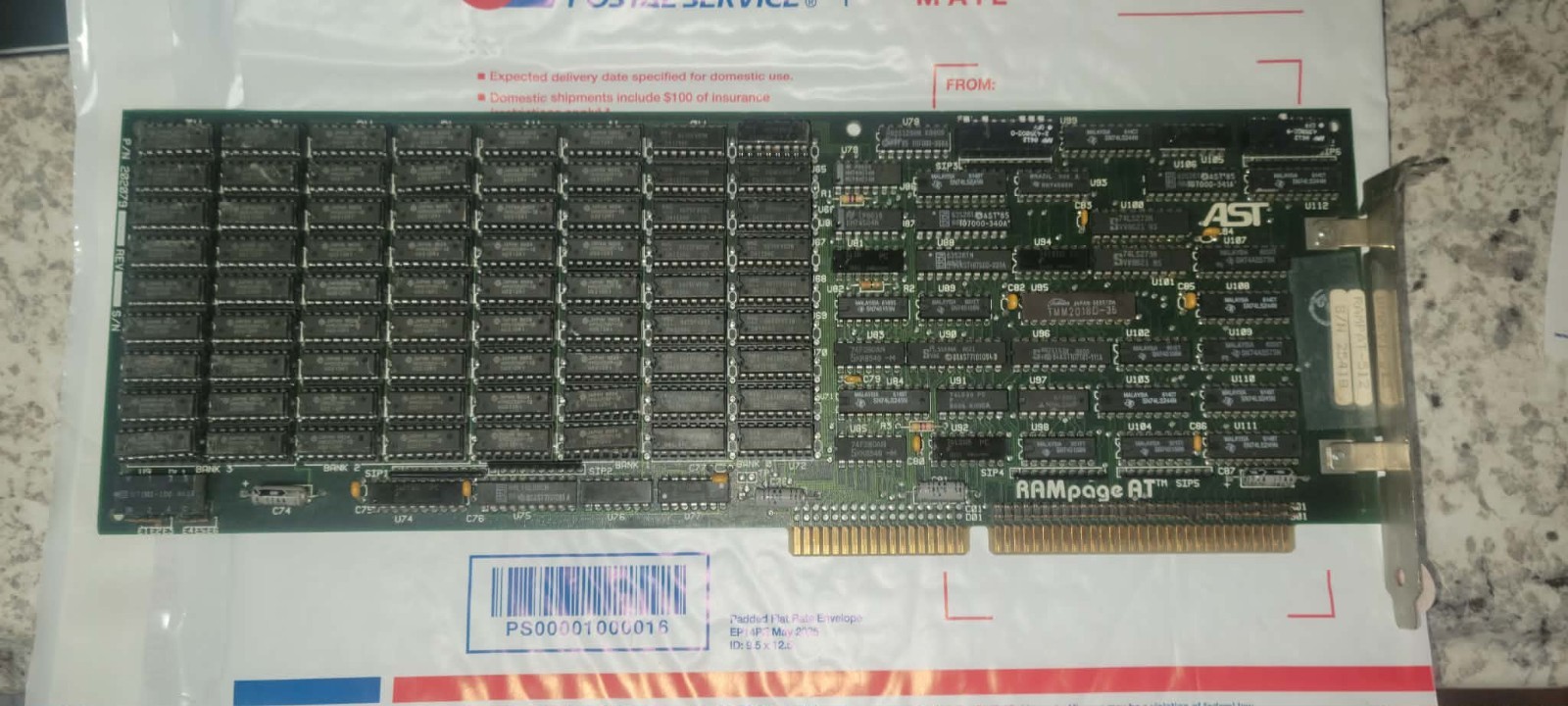 Genuine Vintage Rare RAMpage AT RAMPAT-512 512KB Memory Expansion 16Bit ISA Card
