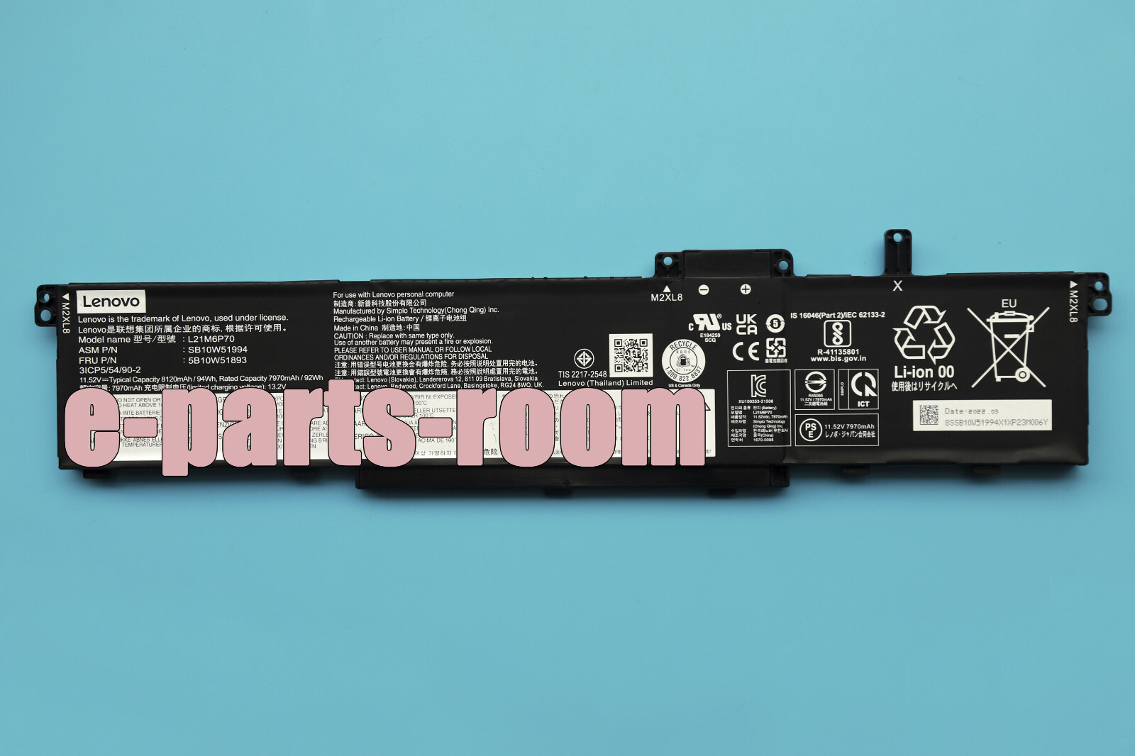 New Genuine L21C6P70 L21L6P70 L21M6P70 Battery for Lenovo ThinkPad P16 Gen 1