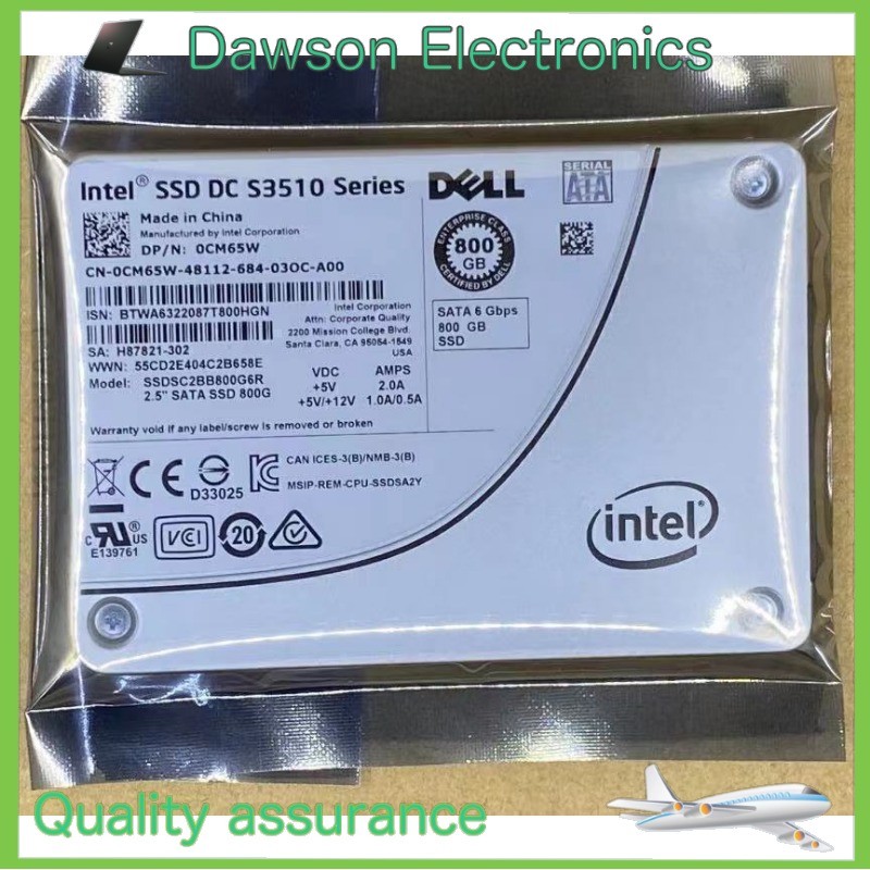 S3510 New Intel 800GB DELL SSD 2.5" SATA 6Gbps SSDSC2BB800G6R Solid State Drive